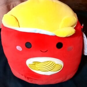 Squishmallows Ansel Red Bag of Chips 10"Plush, NWT